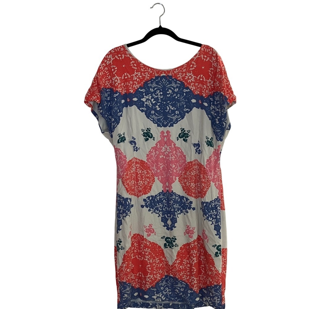Vero Moda Sheath Dress Women's Large Multicolor Boho Floral Festival Back Zip